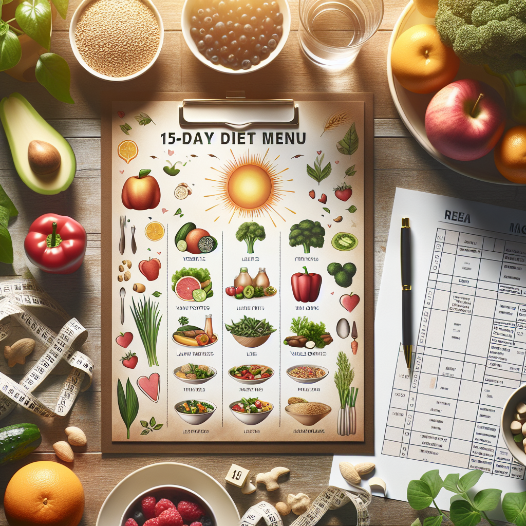 régime 15 jours menu