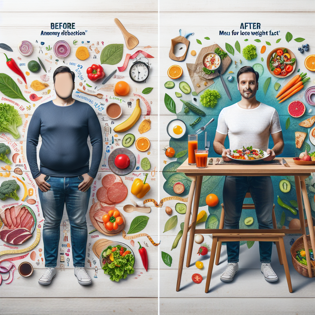 menu pour perdre du poids rapidement