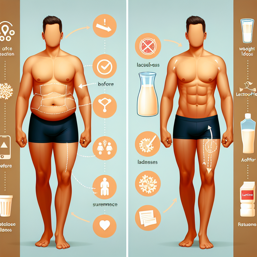 régime sans lactose et perte de poids