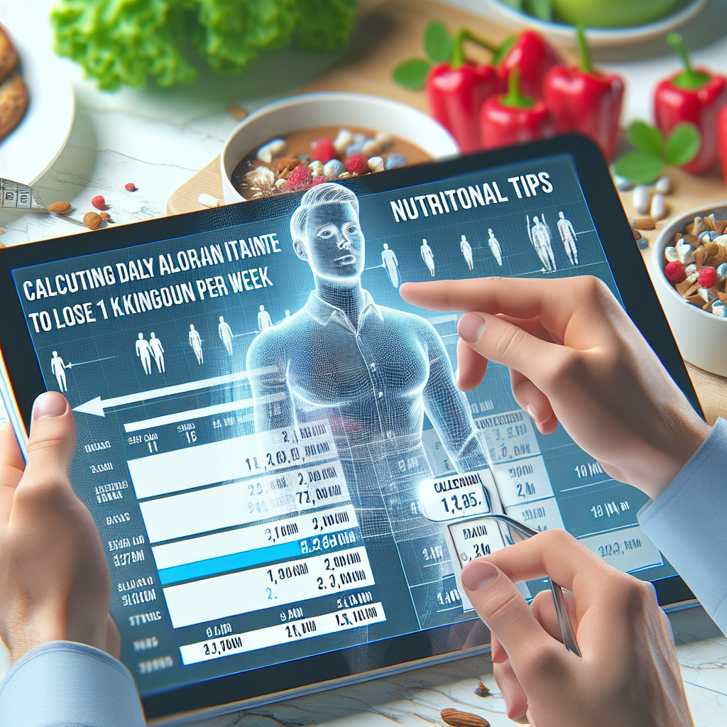 Combien de calories par jour pour perdre 1 kilo par semaine ?