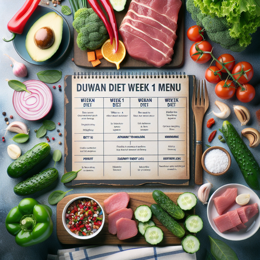régime dukan menu semaine 1